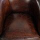 Vintage sheepskin club armchair with beautiful colours and a subtle size
