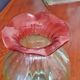 Vase corolle Bicolore début XXéme Soufflé à la bouche