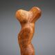 Abstract biomorphic wooden sculpture 1978