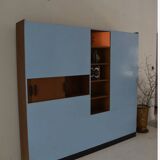 1960s teak library partition
