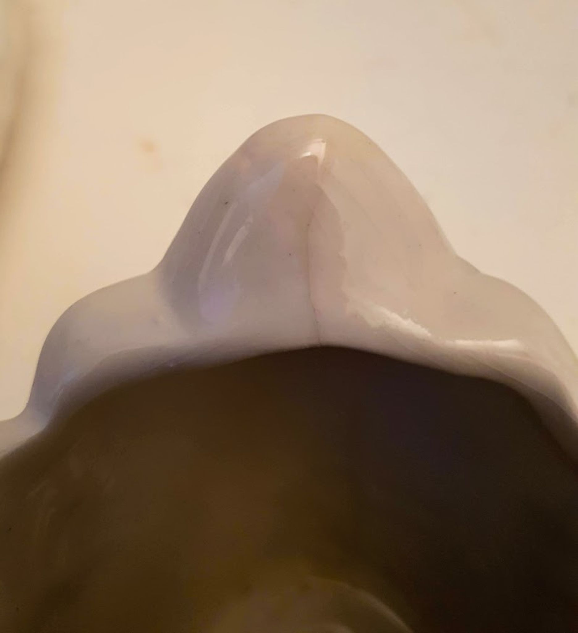 Vintage pair of ceramic pots shaped as swans