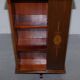 Edwardian burr walnut revolving bookcase with Sheraton inlays circa 1900