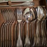 Christofle silver-plated cutlery set Vendôme 61 pieces