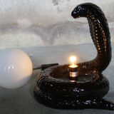 Vintage cobra snake lamp