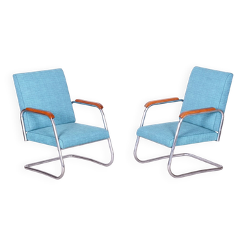 Set of Bauhaus Armchairs by Karel E. Ort for Hynek Gottwald, 1930s
