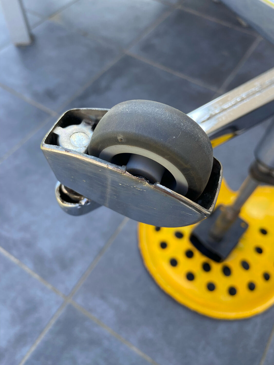 Antique industrial stool