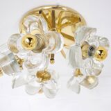 Brass ceiling lamp & flowers Simon & Schelle