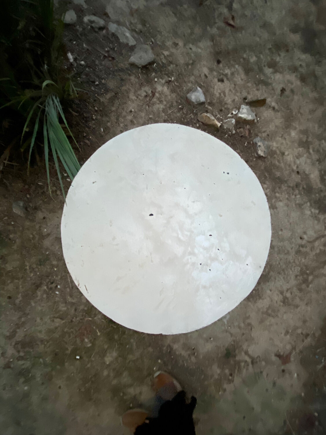 Vintage wrought iron garden table