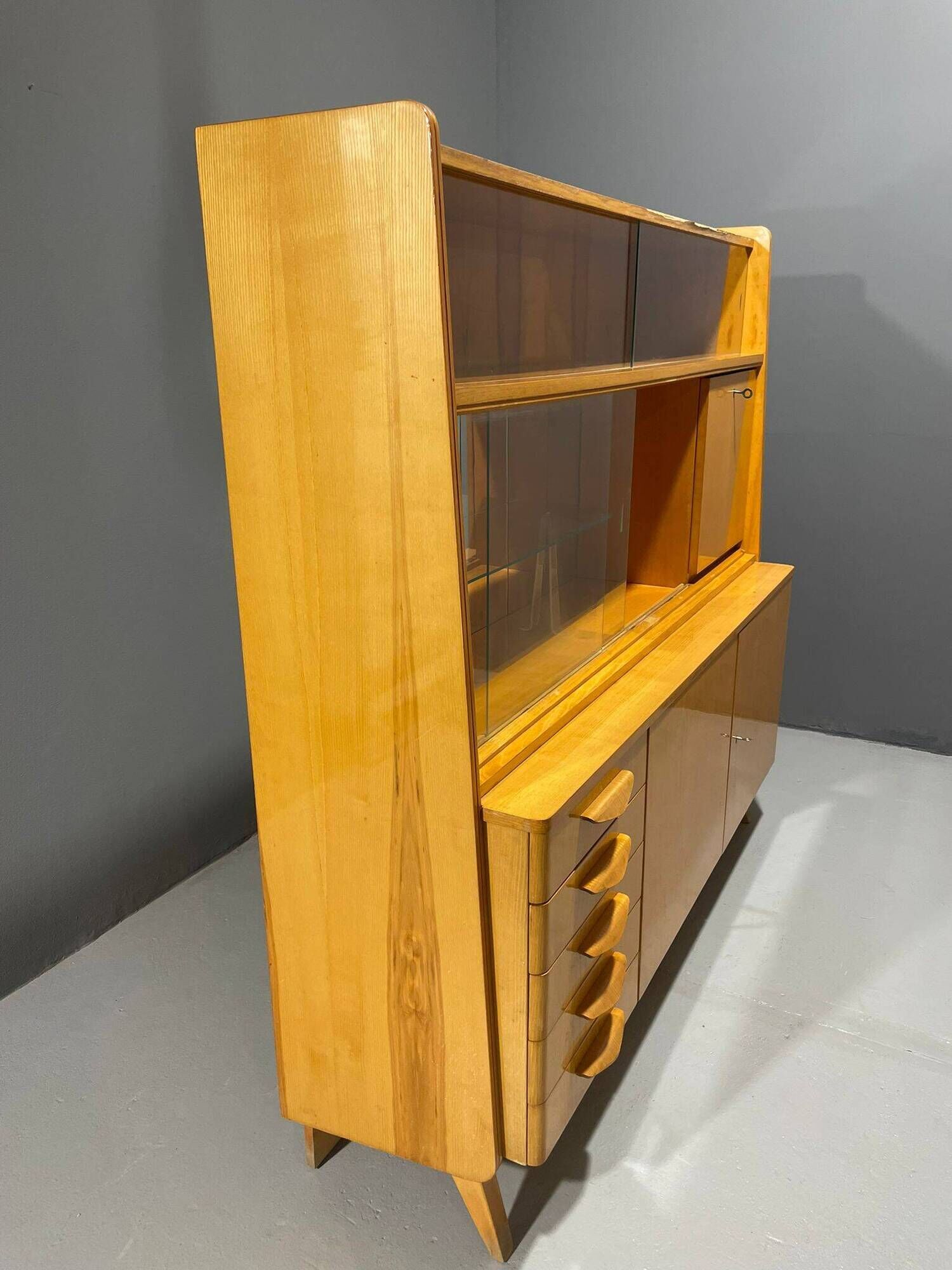 Original 1960s Mid-Century Highboard by František Jirák for Tatra Nábytok
