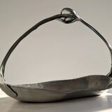 ​Basket  ​in Pewter ​Signed ​Jean Goardère - Arts and crafts