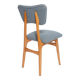 Mid-century butterfly dining chair, grey bouclé, Europe, 1960s