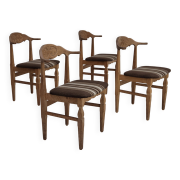 lot de 4 chaises design danois par Henning Kjærnulf, années 1960