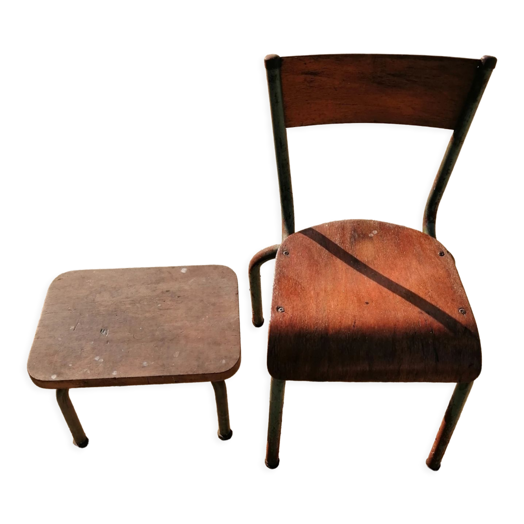 Chair & children's stool vintage year 50/60