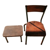 Chair & children's stool vintage year 50/60
