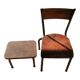 Chair & children's stool vintage year 50/60