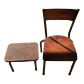 Chair & children's stool vintage year 50/60