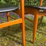 3 Scandinavian teak chairs from the 60s