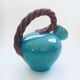Art Studio Pottery Low Rope Decanter by Alexandre De Wemmel, Belgium, 1950s