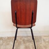 Vintage metal chair and teak