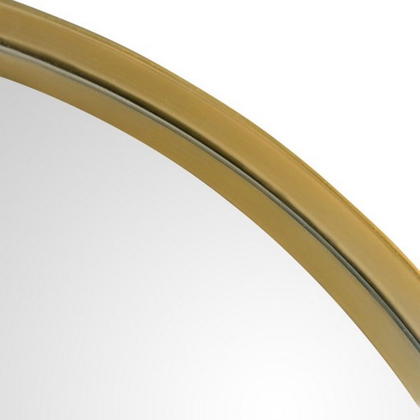 Mirror Rond XL brass contour diameter 90cm