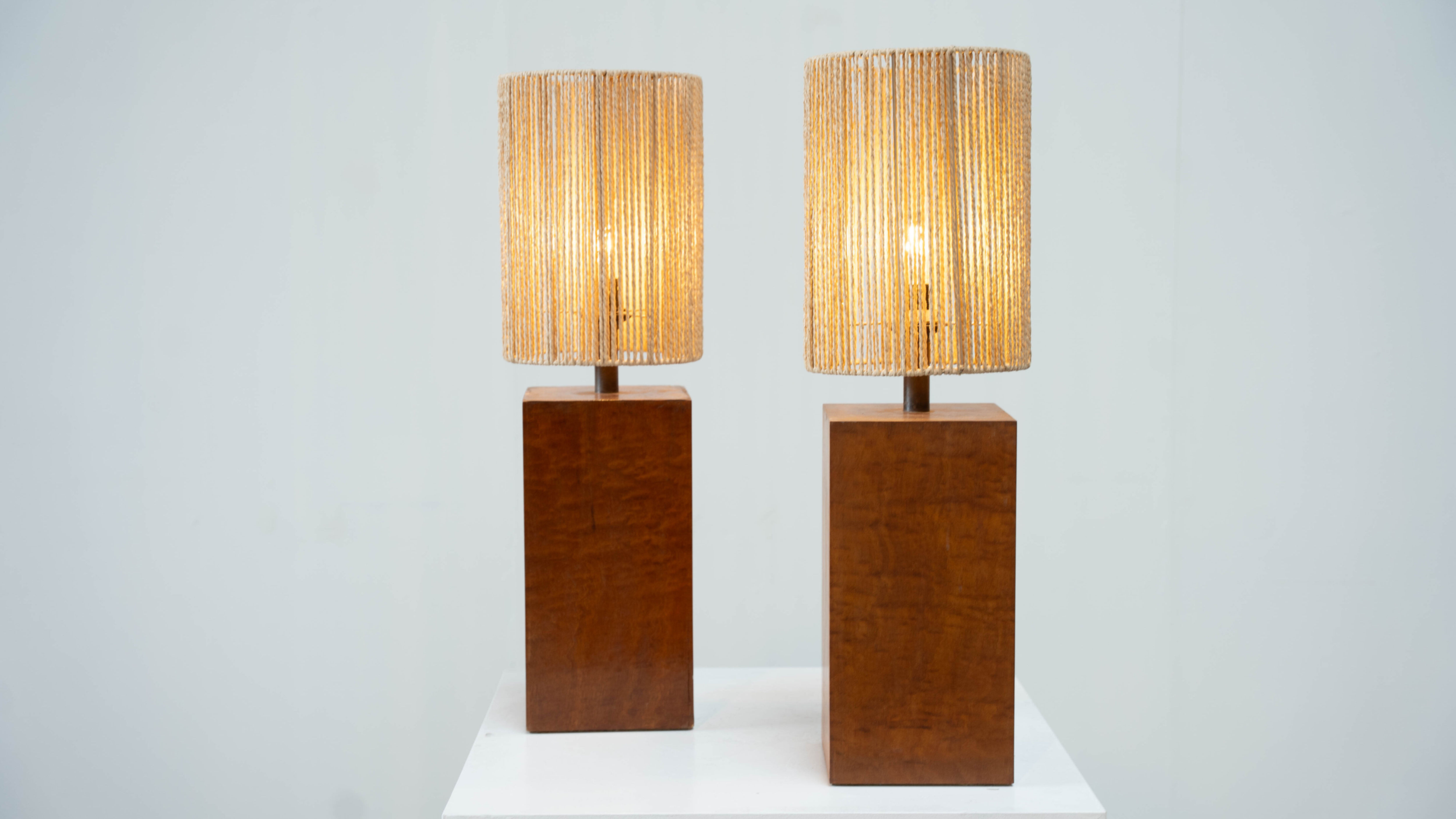 Set of two French table lamps