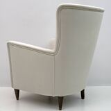 Attributed Gio Ponti Mid-Century Modern Italian Velvet Armchair for Isa, 50