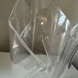 Vintage Guzzini style plexiglass design vase