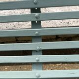 Bench made of metal and wood