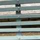 Bench made of metal and wood