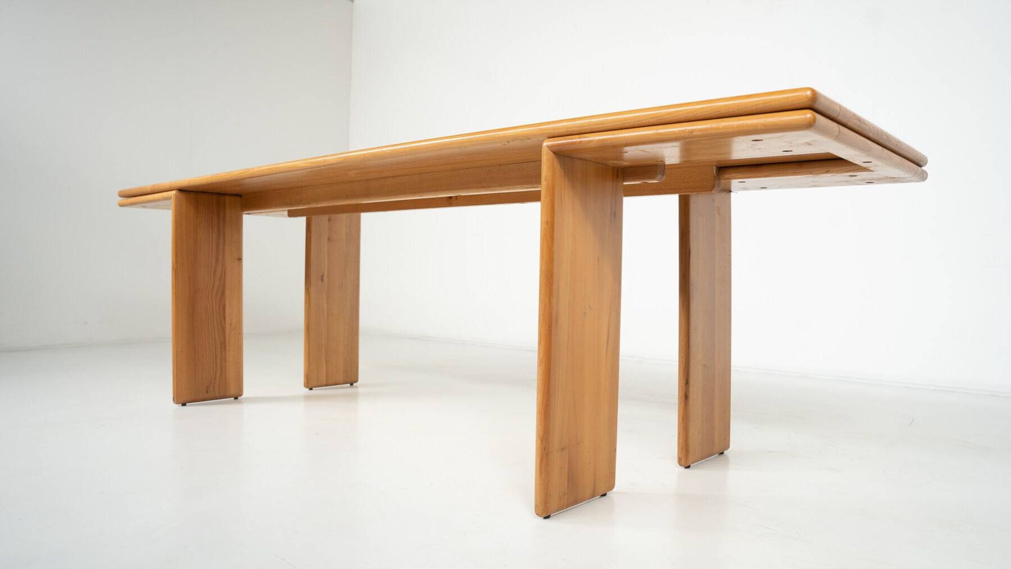 Mid-Century Modern Wooden Dining Table, in the style of Mario Marenco, Italy
