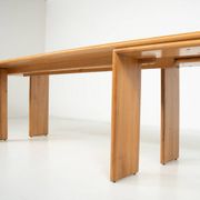Mid-Century Modern Wooden Dining Table, in the style of Mario Marenco, Italy