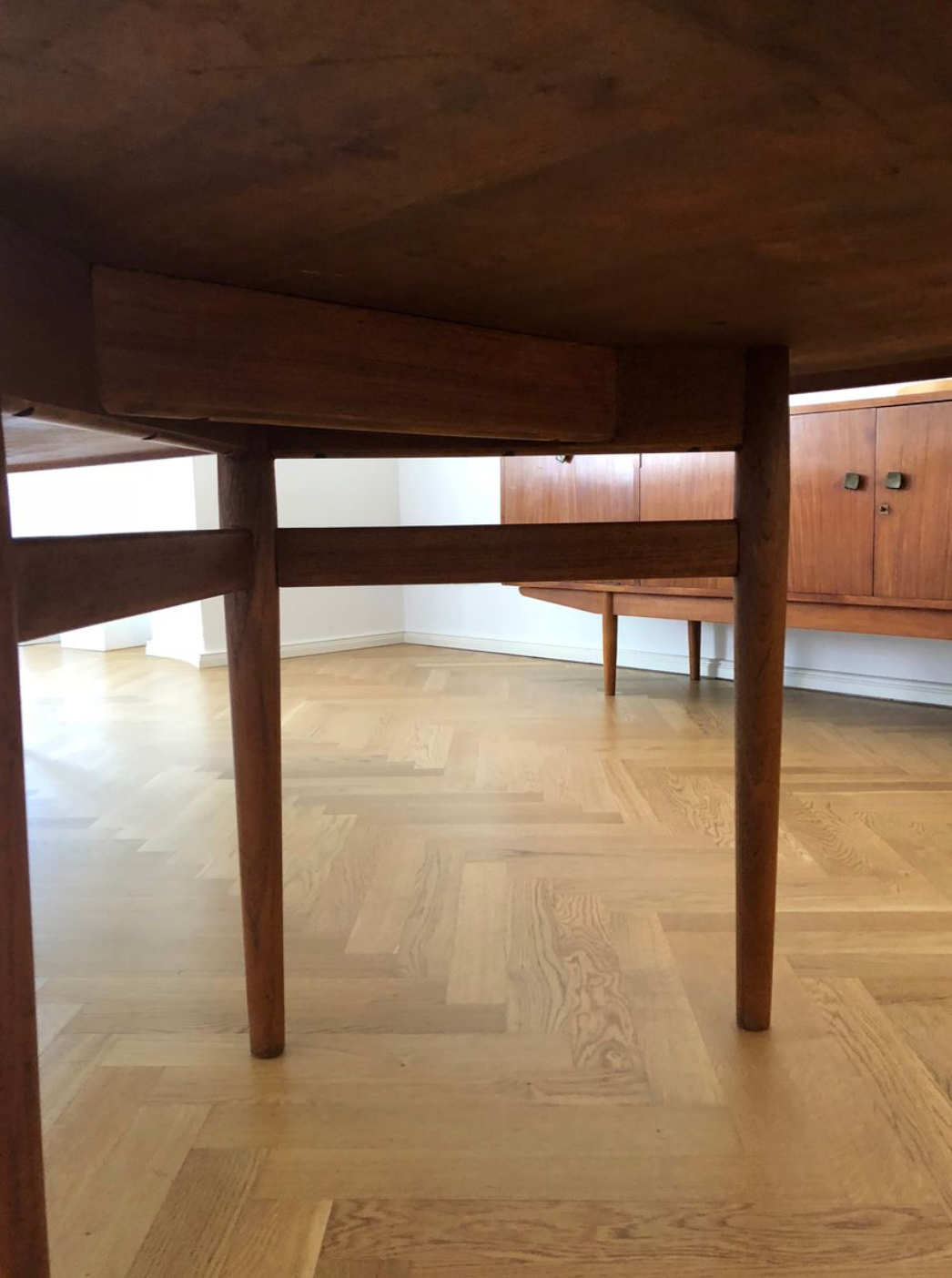 Teak dining table by Arne Vodder for Sibast, 1960