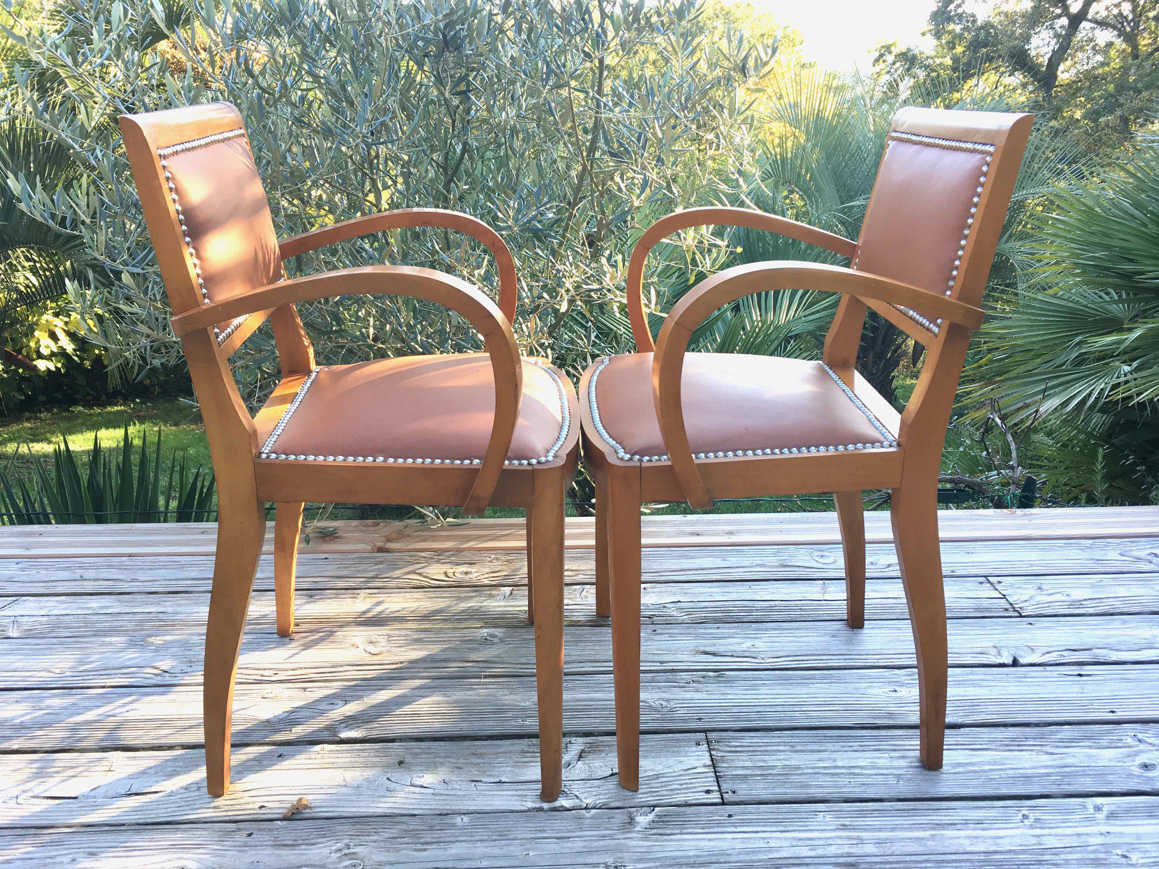 Pair of 50s bridge chairs