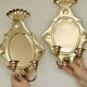 Large wall sconces in baroque style, Swedish, Mid-Century