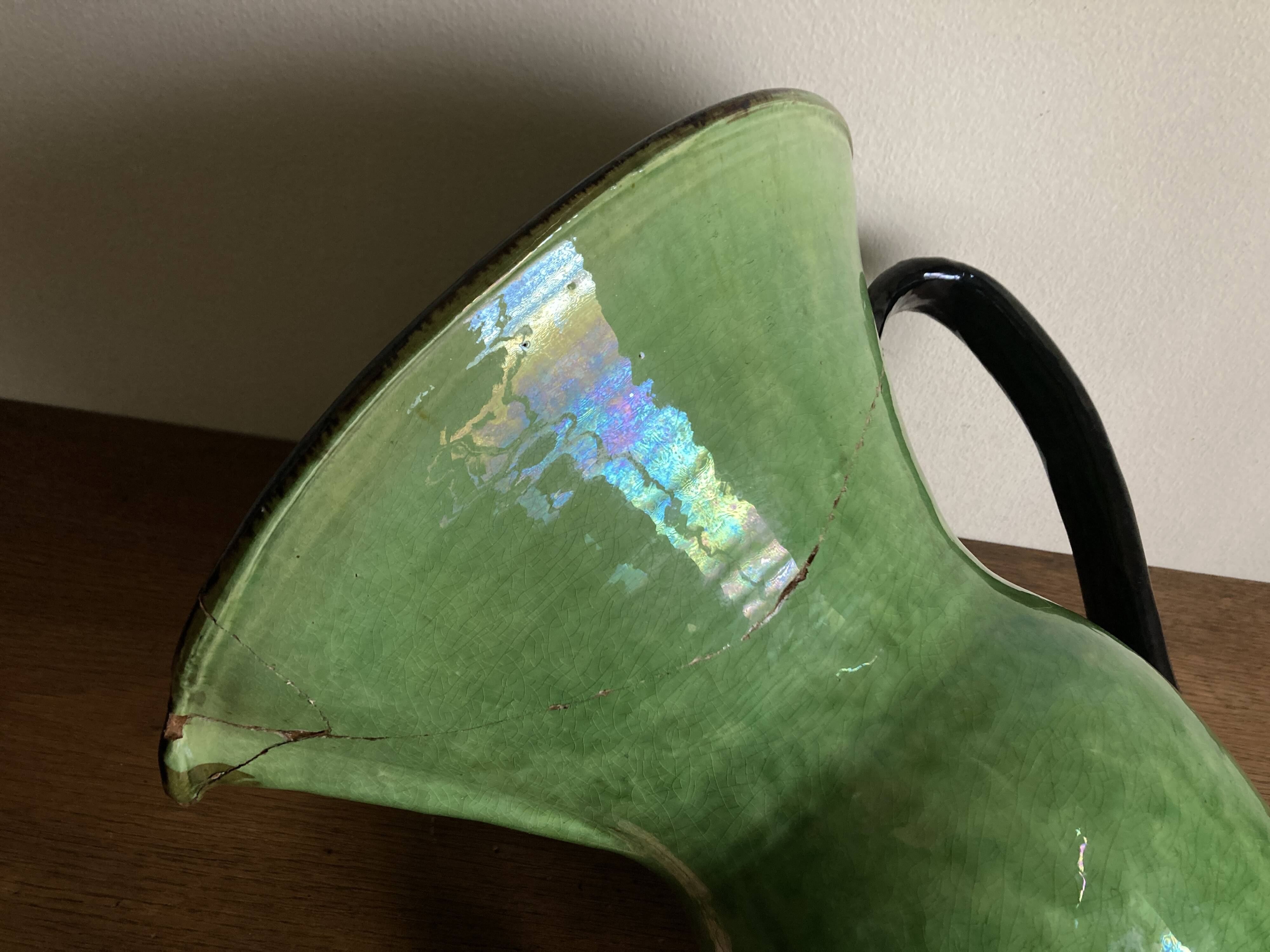 XXXXL glazed earthenware vase by Etienne Noel in Dieulefit, 1950