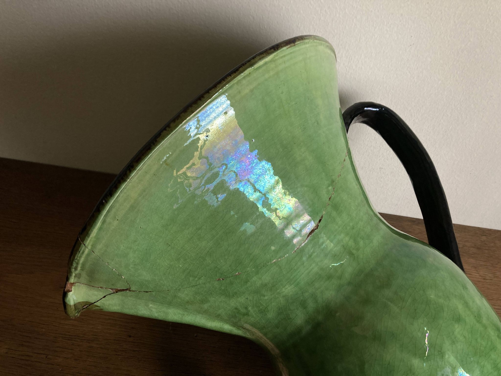 XXXXL glazed earthenware vase by Etienne Noel in Dieulefit, 1950