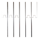 Set of Six Modular "Gronda" Italian Mirrors by Luciano Bertoncini, 1970s