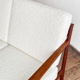 Canapé FD130/3 by Hvidt Mølgaard, Mid Century sofa in teak, Denmark