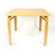 Table carrée en bois années 80