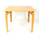 Square wooden 80s table