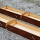Vintage chest of drawers from the 50s 4 drawers feet compass and mahogany fins