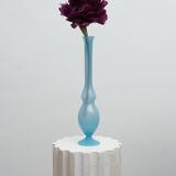 Vase soliflore blue glass