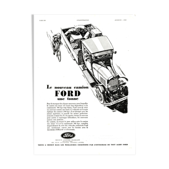 Vintage poster 30s Ford