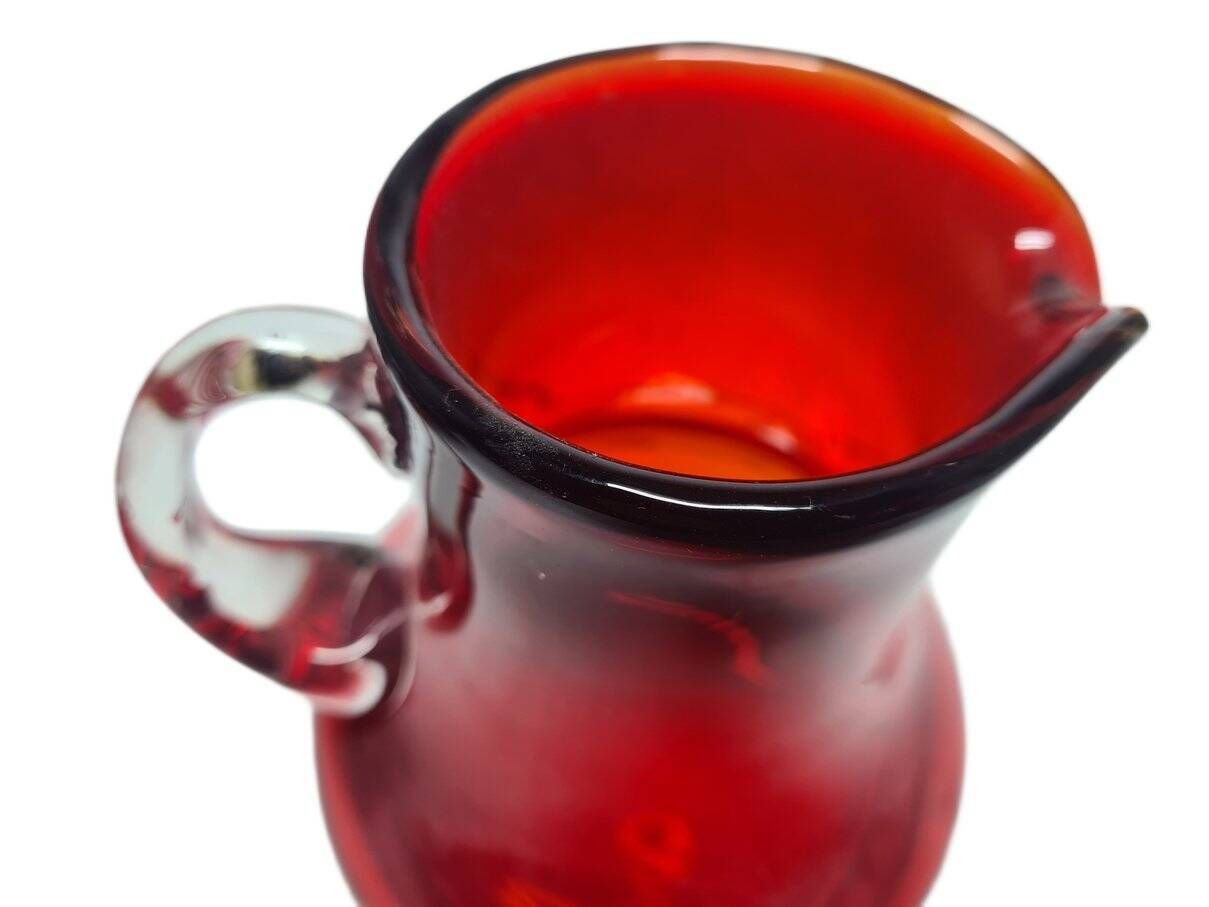 Postmodern jug from Tarnowiec Glassworks, Poland, 1970s