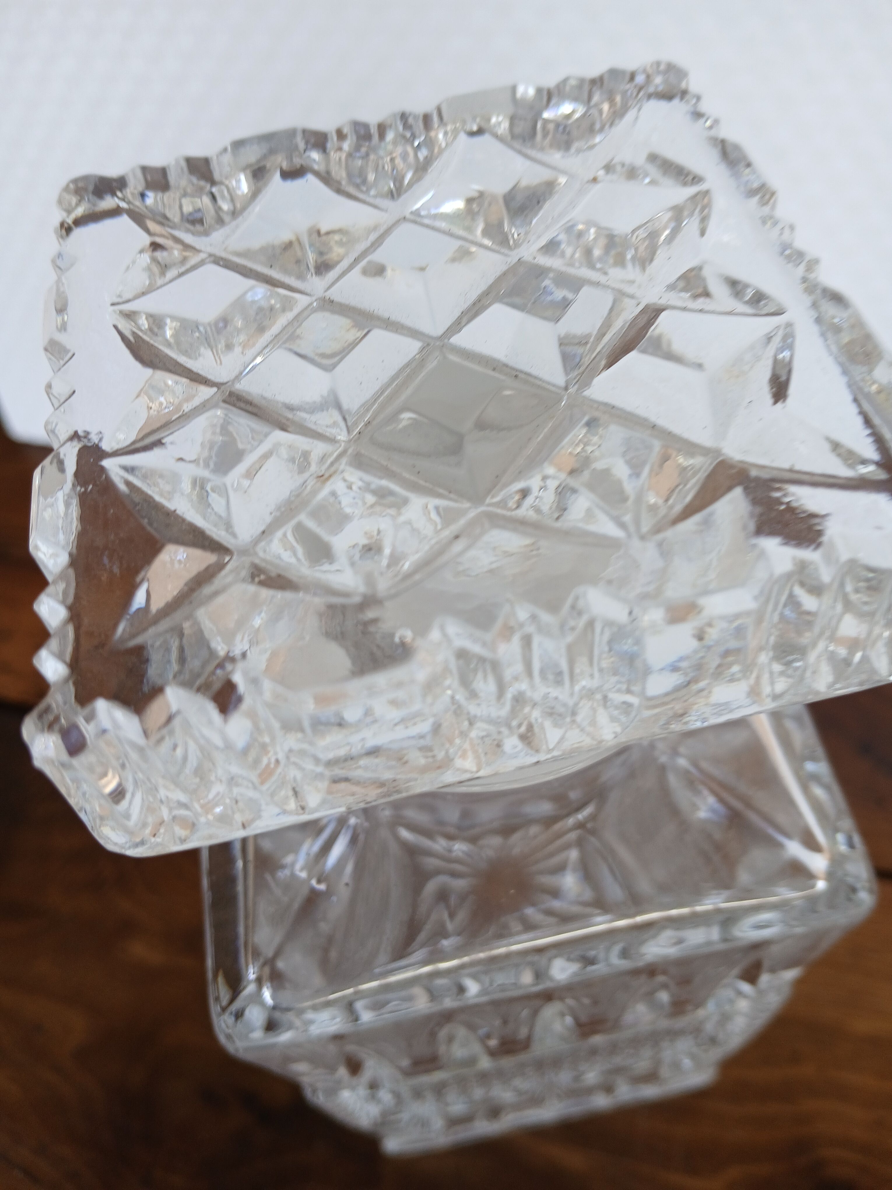 Luxurious vintage carafe in Bohemian crystal