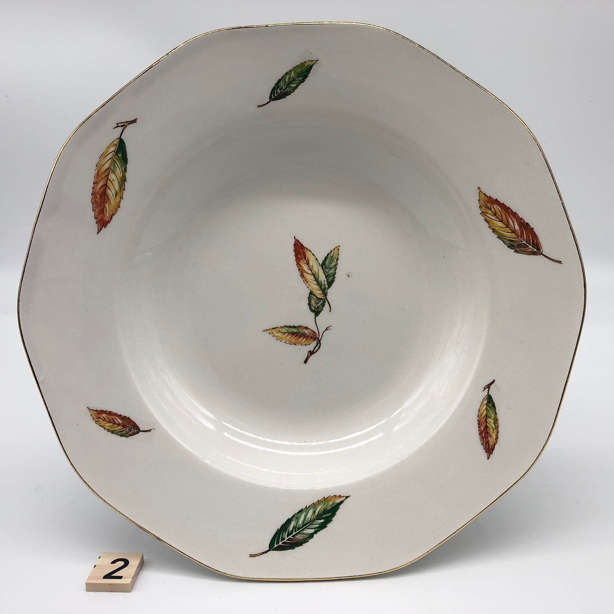 Set of 6 hollow plates "Digoin Sarreguemines / Nemours model"