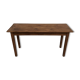 Small old console in solid oak, with spindle legs