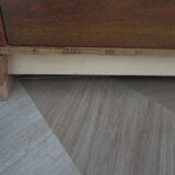 Cherrywood chest of drawers with ogee – 4 drawers – 80s – Louis Philippe style