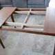 Table avec deux allonges et ses 6 chaises scandinave en teck des années 1970