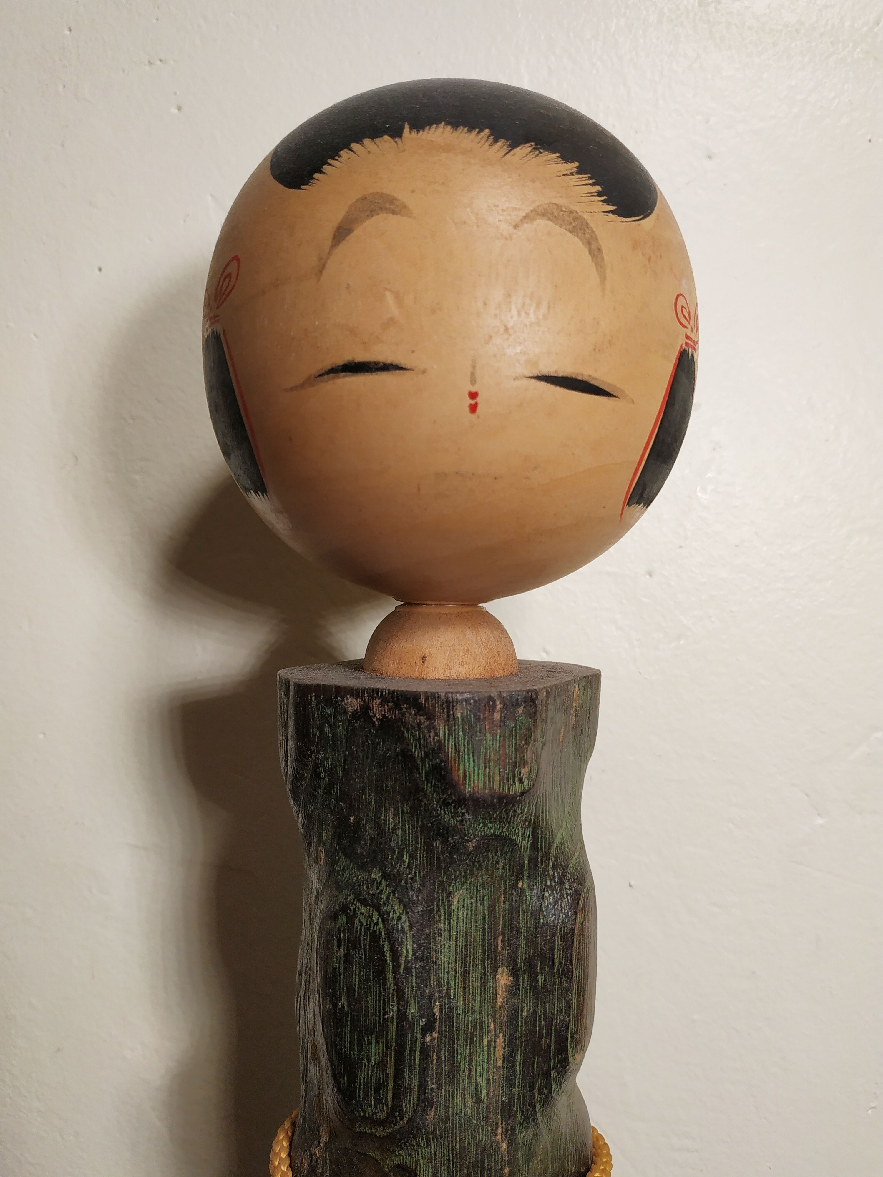Kokeshi doll by master Okamoto Usaburo, circa 1960 - Japan
